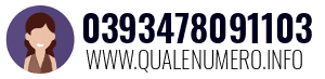 Numero di telefono 0393478091103 0393478091103