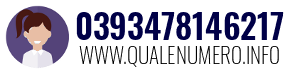 Numero di telefono 0393478146217 0393478146217
