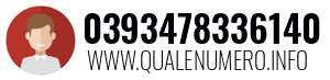 Numero di telefono 0393478336140 0393478336140