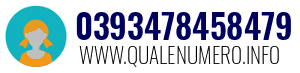 Numero di telefono 0393478458479 0393478458479