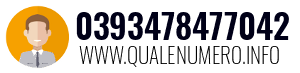 Numero di telefono 0393478477042 0393478477042