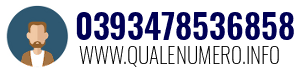 Numero di telefono 0393478536858 0393478536858