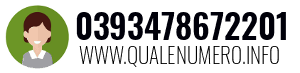 Numero di telefono 0393478672201 0393478672201