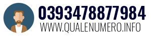 Numero di telefono 0393478877984 0393478877984