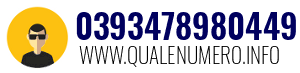 Numero di telefono 0393478980449 0393478980449