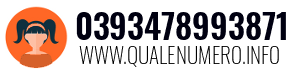 Numero di telefono 0393478993871 0393478993871