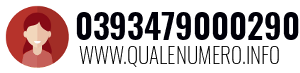 Numero di telefono 0393479000290 0393479000290