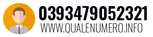 Numero di telefono 0393479052321 0393479052321