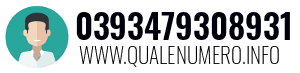 Numero di telefono 0393479308931 0393479308931