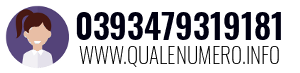 Numero di telefono 0393479319181 0393479319181