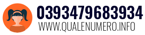 Numero di telefono 0393479683934 0393479683934