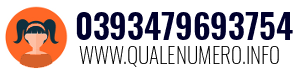 Numero di telefono 0393479693754 0393479693754