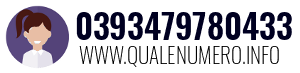 Numero di telefono 0393479780433 0393479780433