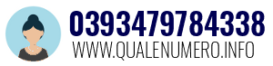 Numero di telefono 0393479784338 0393479784338