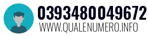 Numero di telefono 0393480049672 0393480049672