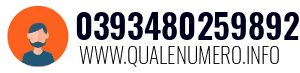Numero di telefono 0393480259892 0393480259892
