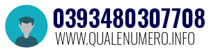 Numero di telefono 0393480307708 0393480307708