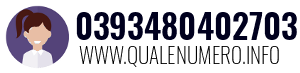Numero di telefono 0393480402703 0393480402703