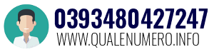 Numero di telefono 0393480427247 0393480427247