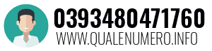 Numero di telefono 0393480471760 0393480471760