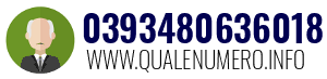 Numero di telefono 0393480636018 0393480636018