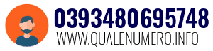 Numero di telefono 0393480695748 0393480695748