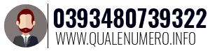 Numero di telefono 0393480739322 0393480739322