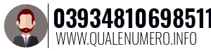 Numero di telefono 03934810698511 03934810698511