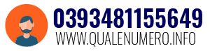 Numero di telefono 0393481155649 0393481155649