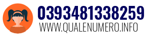 Numero di telefono 0393481338259 0393481338259