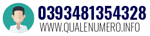 Numero di telefono 0393481354328 0393481354328