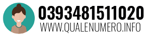 Numero di telefono 0393481511020 0393481511020