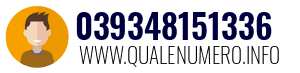 Numero di telefono 039348151336 039348151336