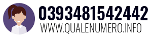 Numero di telefono 0393481542442 0393481542442