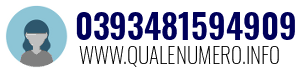 Numero di telefono 0393481594909 0393481594909