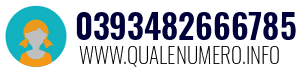 Numero di telefono 0393482666785 0393482666785