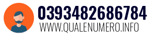 Numero di telefono 0393482686784 0393482686784