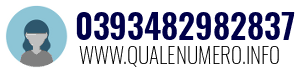 Numero di telefono 0393482982837 0393482982837