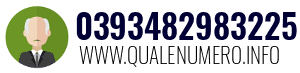 Numero di telefono 0393482983225 0393482983225