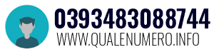 Numero di telefono 0393483088744 0393483088744