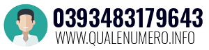 Numero di telefono 0393483179643 0393483179643