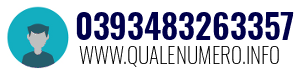 Numero di telefono 0393483263357 0393483263357
