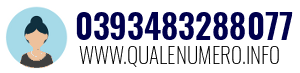 Numero di telefono 0393483288077 0393483288077