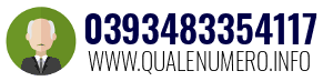 Numero di telefono 0393483354117 0393483354117
