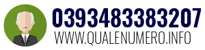 Numero di telefono 0393483383207 0393483383207