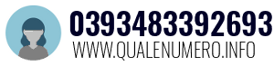 Numero di telefono 0393483392693 0393483392693