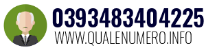 Numero di telefono 0393483404225 0393483404225