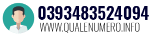 Numero di telefono 0393483524094 0393483524094