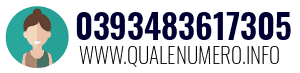 Numero di telefono 0393483617305 0393483617305