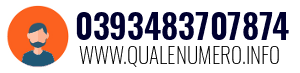 Numero di telefono 0393483707874 0393483707874